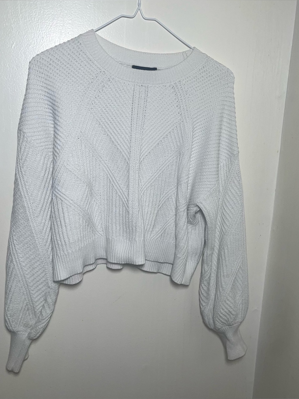 Express Open Stitch Crewneck Sweater